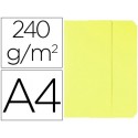 SUBCARPETAS CARTULINAS VIP FAST-PAPERFLOW FOLIO CON SOLAPA COLOR AMARILLO PASTEL
