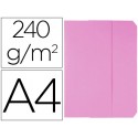 SUBCARPETAS CARTULINAS VIP FAST-PAPERFLOW FOLIO CON SOLAPA COLOR ROSA PASTEL