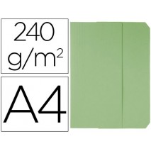 SUBCARPETAS CARTULINAS VIP FAST-PAPERFLOW FOLIO CON SOLAPA COLOR VERDE PASTEL