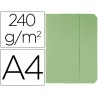 SUBCARPETAS CARTULINAS VIP FAST-PAPERFLOW FOLIO CON SOLAPA COLOR VERDE PASTEL