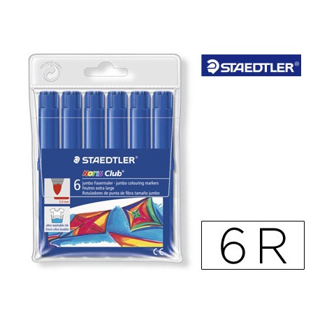 ROTULADOR STAEDTLER COLOR JUMBO TRAZO 3 MM -CAJAS UNICOLOR AZUL