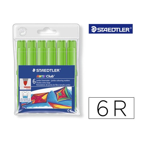 ROTULADOR STAEDTLER COLOR JUMBO TRAZO 3 MM -CAJAS UNICOLOR VERDE OLIVA