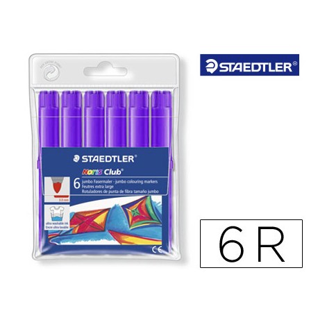 ROTULADOR STAEDTLER COLOR JUMBO TRAZO 3 MM -CAJAS UNICOLOR LILA