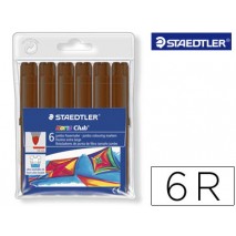 ROTULADOR STAEDTLER COLOR JUMBO TRAZO 3 MM -CAJAS UNICOLOR MARRON