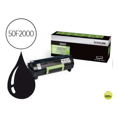 TONER LEXMARK MS310D/410D MS310DN/410DN/510DN/610DN MS610DE SS610DTE NEGRO RETORNABLE 1500 PAG
