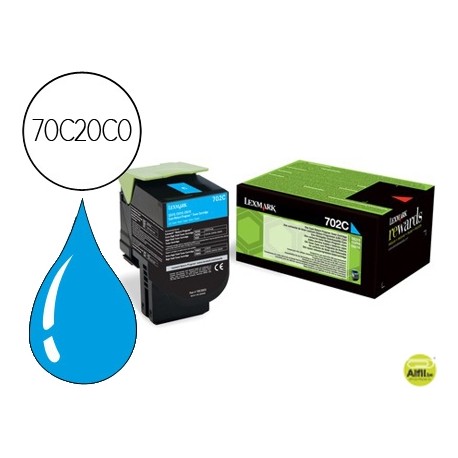 TONER LEXMARK CIAN RETORNABLE 1000 PAG MS310D/410D MS310DN/410DN/510DN 410DTN