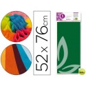 PAPEL SEDA LIDERPAPEL VERDE OSCURO 50X76CM 18 GR/M2 BOLSA DE 5 HOJAS