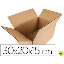 CAJA PARA EMBALAR Q-CONNECT AMERICANA MEDIDAS 300X200X150 MM ESPESOR CARTON 5 MM