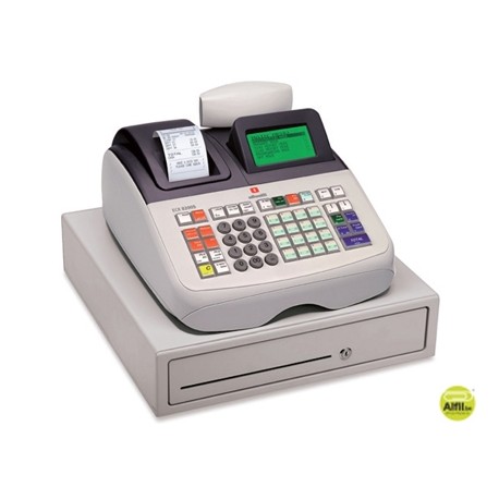 REGISTRADORA OLIVETTI ECR 8200 S CAJON GRANDE CAJA PROFESIONAL CONECTABLE PC Y LECTOR CODIGO BARRAS