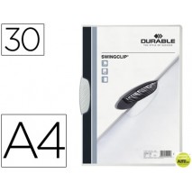 CARPETA SWINGCLIP DOSSIER PINZA LATERAL Y GIRATORIA BLANCO DIN A4 CAPACIDAD 30 H