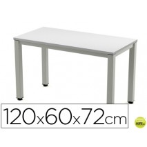 MESA DE OFICINA ROCADA EXECUTIVE 200AD02 ALUMINIO /GRIS 120X60 CM