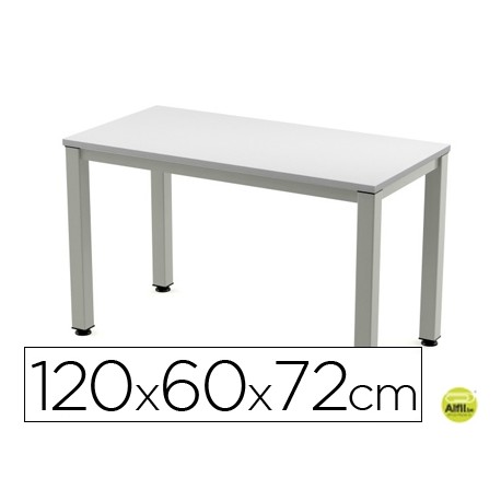 MESA DE OFICINA ROCADA EXECUTIVE 200AD02 ALUMINIO /GRIS 120X60 CM