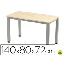 MESA DE OFICINA ROCADA EXECUTIVE 2001AD01 ALUMINIO /HAYA 140X80 CM