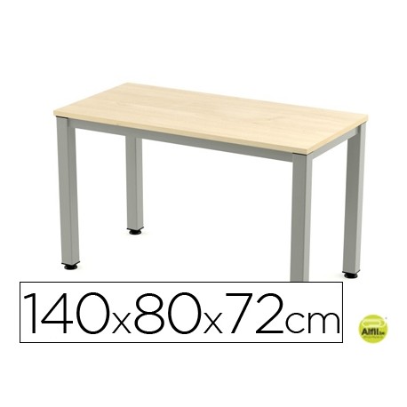 MESA DE OFICINA ROCADA EXECUTIVE 2001AD01 ALUMINIO /HAYA 140X80 CM