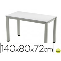 MESA DE OFICINA ROCADA EXECUTIVE 2001AD02 ALUMINIO /GRIS 140X80 CM