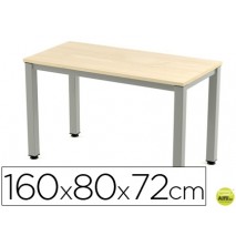 MESA DE OFICINA ROCADA EXECUTIVE 2002AD01 ALUMINIO /HAYA 160X80 CM