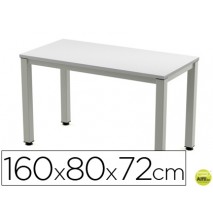MESA DE OFICINA ROCADA EXECUTIVE 2002AD02 ALUMINIO /GRIS 160X80 CM