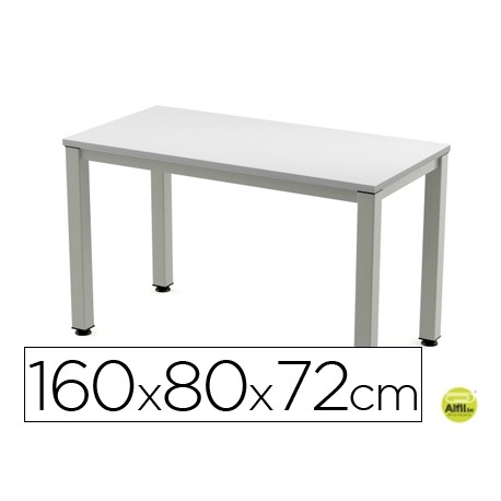 MESA DE OFICINA ROCADA EXECUTIVE 2002AD02 ALUMINIO /GRIS 160X80 CM