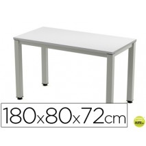 MESA DE OFICINA ROCADA EXECUTIVE 2003AD02 ALUMINIO /GRIS 180X80 CM