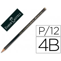 LAPICES DE GRAFITO FABER 9000 4B UNIDAD