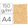 PAPEL PERGAMINO DIN A4 TROQUELADO 150 GR COLOR PARCHMENT OCRE PAQUETE DE 25 HOJAS