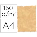 PAPEL PERGAMINO DIN A4 TROQUELADO 150 GR COLOR PARCHMENT OCRE PAQUETE DE 25 HOJAS