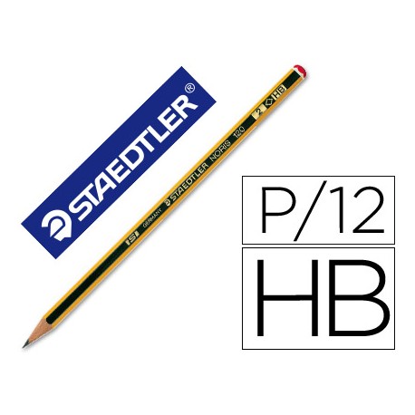 LAPICES DE GRAFITO STAEDTLER NORIS N.2 HB UNIDAD