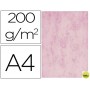 CARTULINA MARMOLEADA DIN A4 200 GR COLOR ROSA