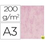 CARTULINA MARMOLEADA DIN A3 200 GR COLOR ROSA