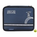 PLUMIER ESCOLAR STAEDTLER SKATE DE CREMALLERA DOBLE TAMAÑO GRANDE DE COLOR AZUL
