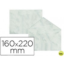 SOBRE FANTASIA MARMOLEADO GRIS 160X220 MM 90 GR