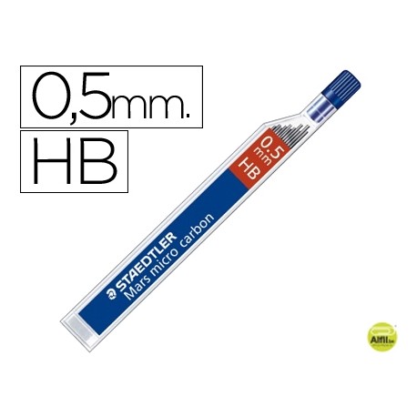 MINAS STAEDTLER MARS MICRO GRAFITO 0,5 MM HB TUBO CON 12 MINAS