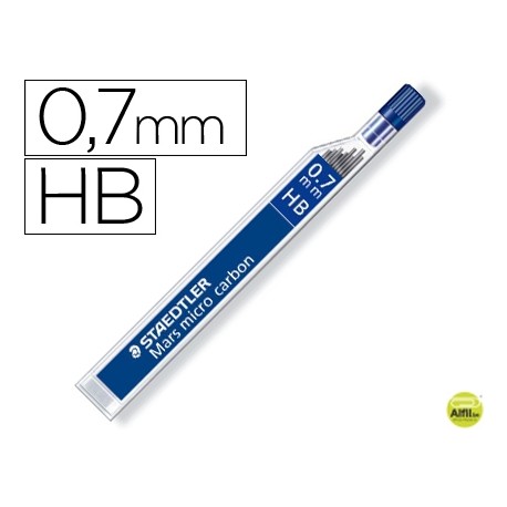 MINAS STAEDTLER MARS MICRO GRAFITO 0,7 MM HB TUBO CON 12 MINAS