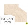 SOBRE FANTASIA MARMOLEADO BEIGE 160X220 MM 90 GR