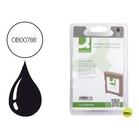 INK-JET Q-CONNECT COMPATIBLE BROTHER LC-1000BK NEGRO