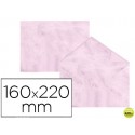 SOBRE FANTASIA MARMOLEADO ROSA 160X220 MM 90 GR