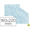 SOBRE FANTASIA MARMOLEADO AZUL 160X220 MM 90 GR