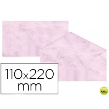 SOBRE FANTASIA MARMOLEADO ROSA 110X220 MM 90 GR