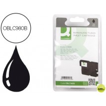 INK-JET Q-CONNECT COMPATIBLE BROTHER LC-980BK ALTA CAPACIDAD DCP-145/DCP-165/MFC-250/MFC-290 NEGRO