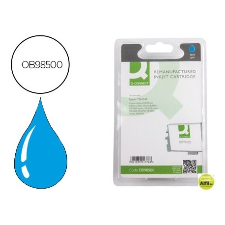 INK-JET Q-CONNECT COMPATIBLE EPSON STYLUS D68 D88 D88PLUS DX3800 DX420 DX4200 DX4800 CIAN