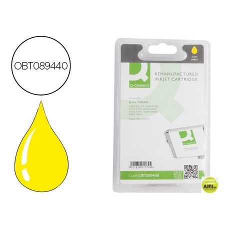 INK-JET Q-CONNECT COMPATIBLE EPSON T0894 AMARILLO STYLUS S20 SX-100 SX-110