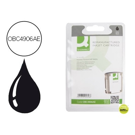 INK-JET Q-CONNECT COMPATIBLE HP 940XL NEGRO 49ML 2200 PAG OFFICEJET PRO 8000/PRO 8500