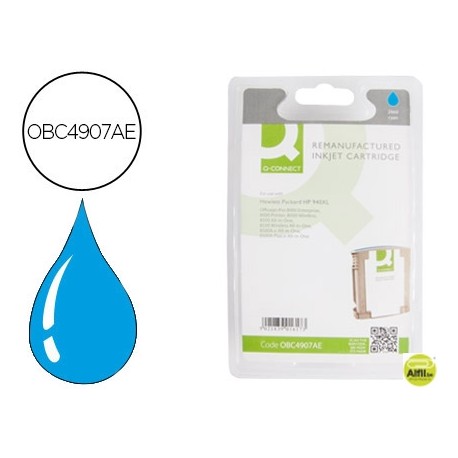 INK-JET Q-CONNECT COMPATIBLE HP 940XL CIAN 16 ML 1400 PAG OFFICEJET PRO 8000/PRO 8500
