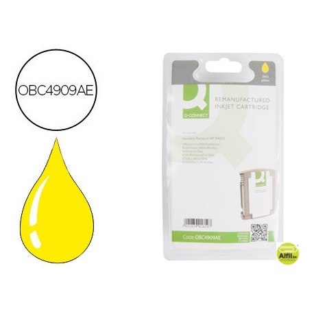INK-JET Q-CONNECT COMPATIBLE HP 940XL AMARILLO 16 ML OFFICEJET PRO 8000/PRO 8500