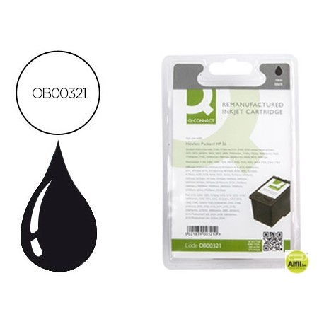 INK-JET Q-CONNECT COMPATIBLE HP N.56 NEGRO DJ450 5550 5152 5500 5600 5650 SERIE 7000 7260PSC 1110 13