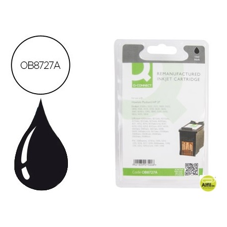 INK-JET Q-CONNECT COMPATIBLE HP DJ3320 3420 3745 3840 3845 SERIE 5610 SERIEPSC 1310 1315 1215 N. 27