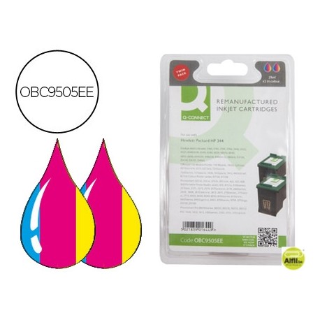 INK-JET Q-CONNECT COMPATIBLE HP DESKJET 6540 5740 5745 59406840 6540D D4160 PS 325 370 375 N.344 TRI