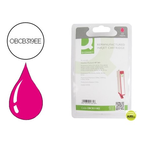 INK-JET Q-CONNECT COMPATIBLE HP 364 MAGENTA PHOTOSMART PREMIUM C309A SERIES C5300 C6300 B8500 D5400