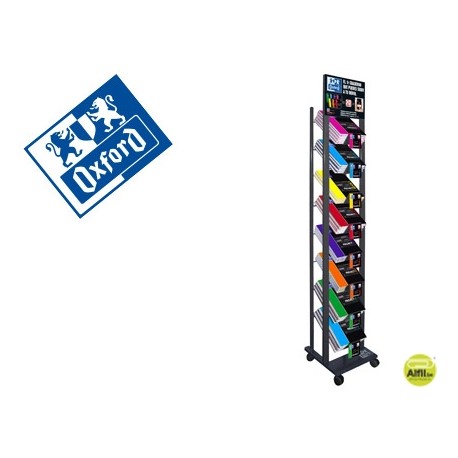EXPOSITOR METALICO OXFORD NEGRO 8 POSICIONES VACIO