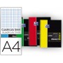 BLOC ESPIRAL OXFORD TAPA PLASTICO MICROPERF. PROJECTBOOK4 DIN A4 120 HOJAS 90 GR CUADRO 5 MM COLO